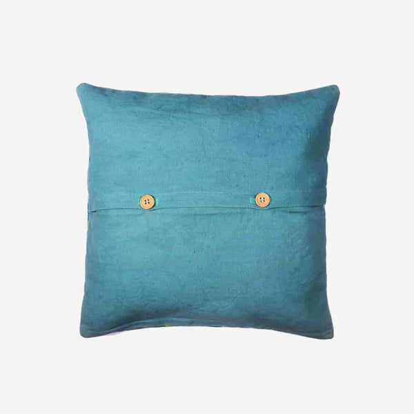 Tweed Design Blue Cushion Cover