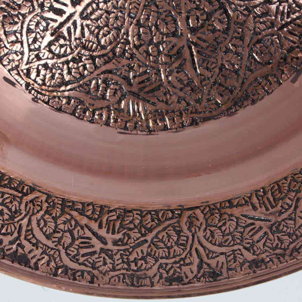 Hand-Engraved  Copper Plate (Set of 1 pc)