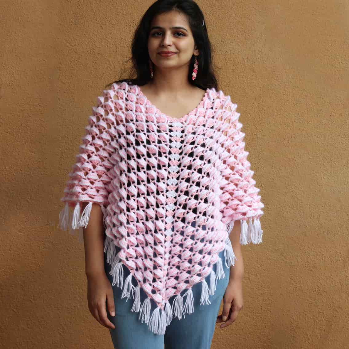 Shop Shells Crochet Poncho Online – Treasures of Kashmir