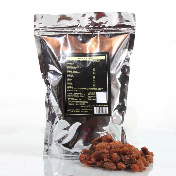 KO Natural and Healthy Kashmiri Brown Raisins (Kishmish) (400gms)