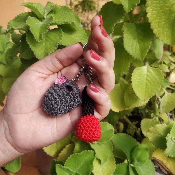 Mini Nail Paint and Handbag Keychains