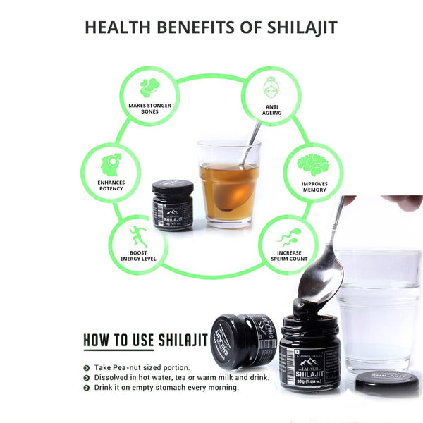 KO Shilajit For Healthy Skin and Stamina 50 Grams