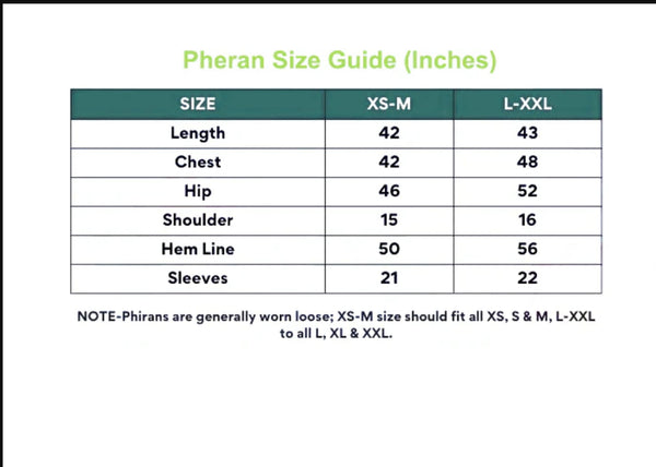 Black Woolen Phiran | Aari Embroidered