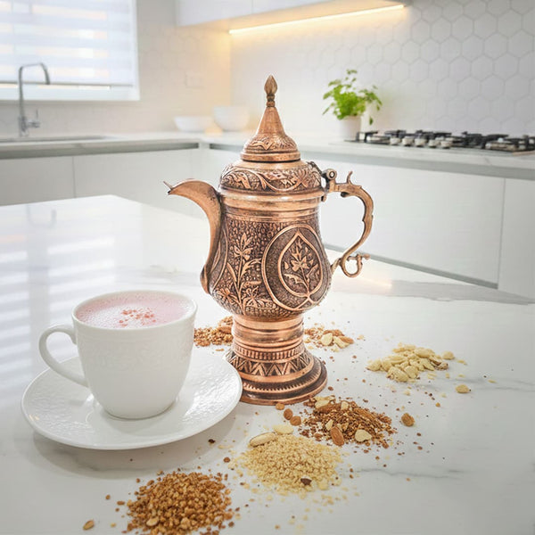 Kashmiri Copper Samovar | Handmade | Makes 4-5 Cups