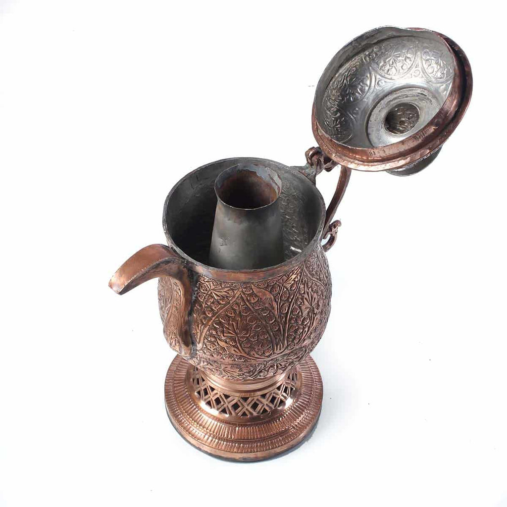 Buy Handmade Kashmiri Copper Samovar Online | 4-5 Cups – Treasures of ...