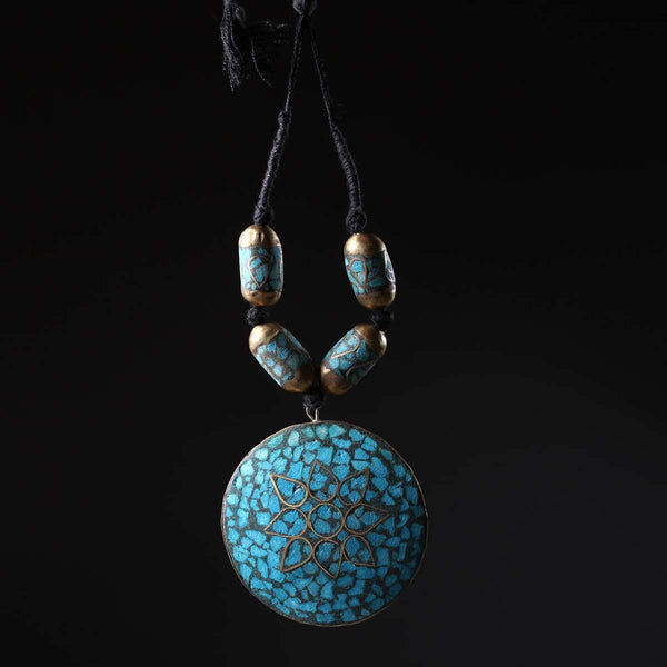 Good Circular Turquoise Handmade Pendant