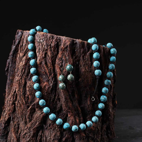 Turquoise Circular Chain Set