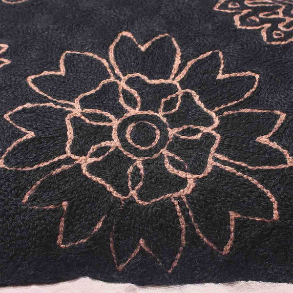 Black Colour Kashmiri Cushion Cover