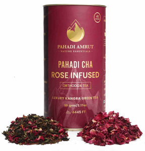 Rose Infused Kangra Tea | Hand Plucked At 4445 Ft | 45 Servings