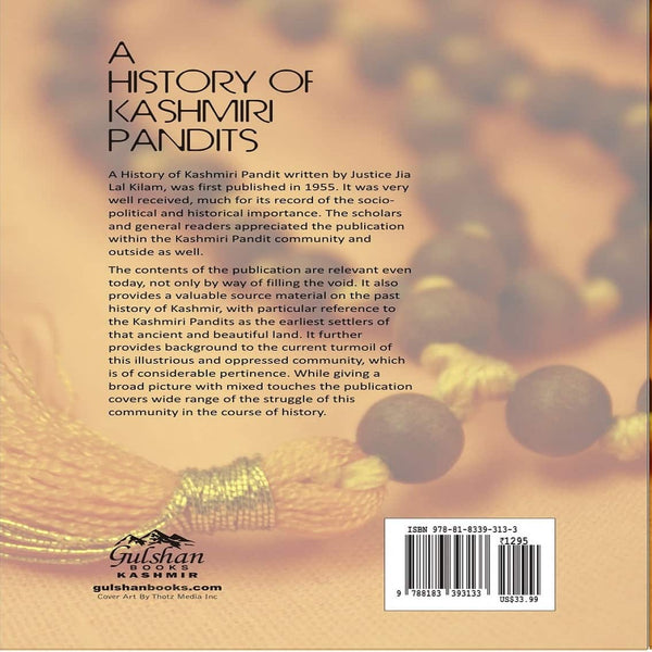 A History of Kashmiri Pandits by Jia Lal Kilam