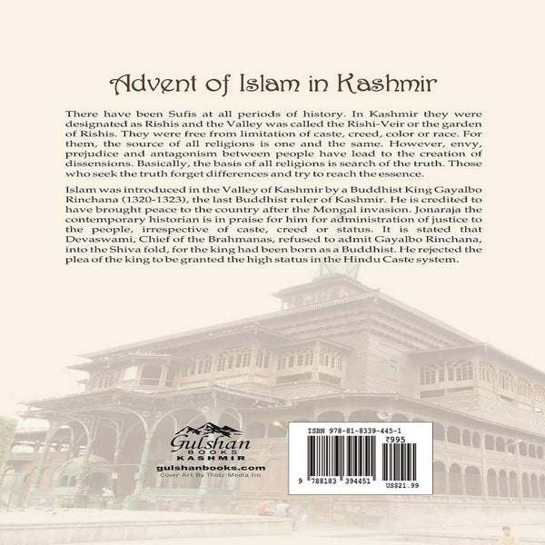 Advent of Islam in Kashmir by Fida Muhammad Khan Hassnain