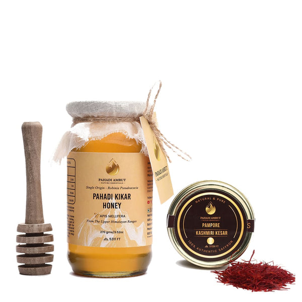 Kashmiri Acacia Honey & Kashmiri Saffron Combo | Free Delivery