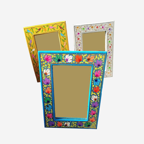 Colorful Paper Mache Mirror (Assorted)