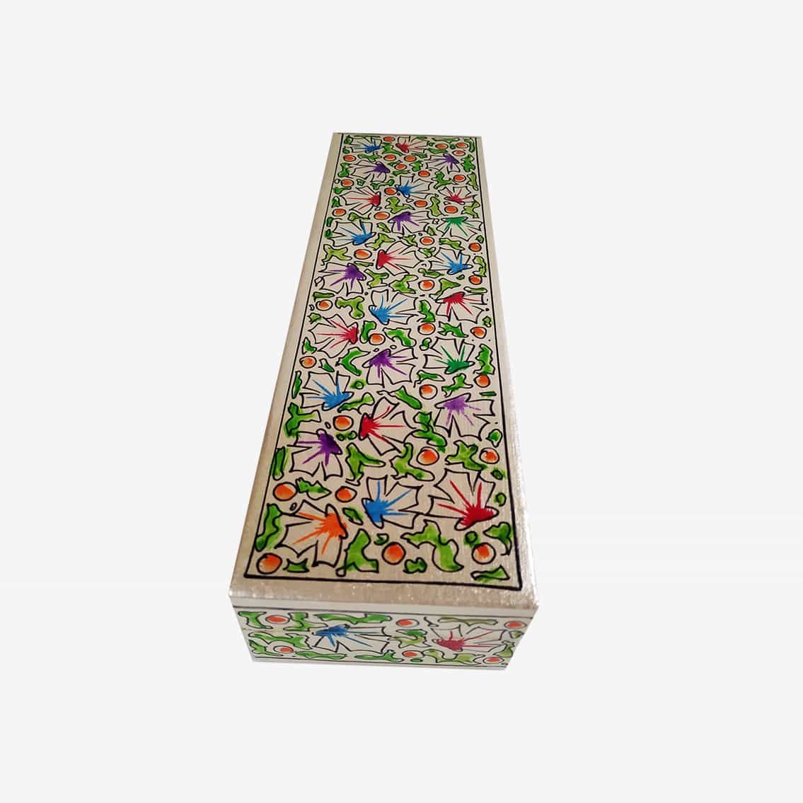 Hand painted floral paper mache box (Assorted)