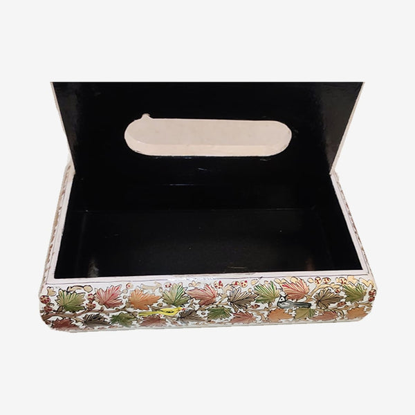 Chinar Embossed Paper Mache Tissue Box