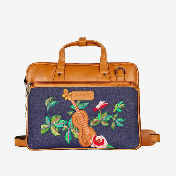 Guitar Embroidered Stylish Laptop Sling Bag