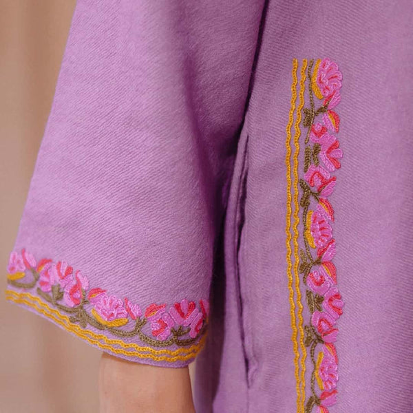 Lilac Phiran | Hand Embroidered