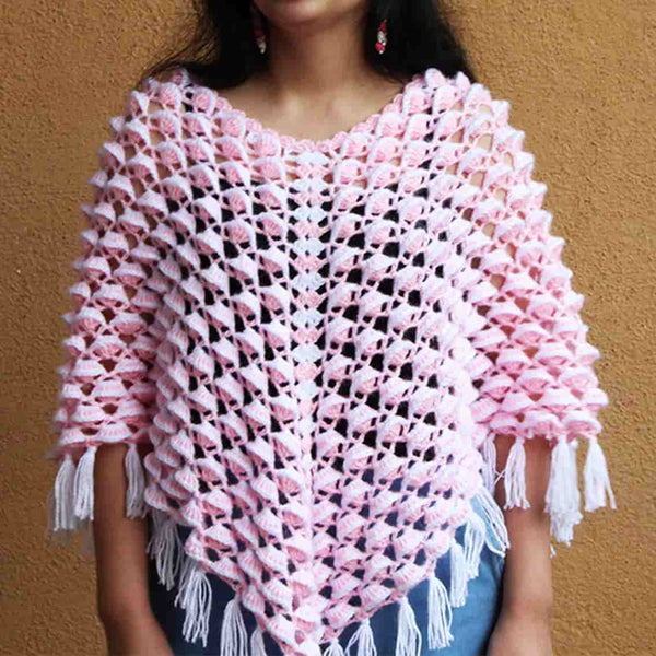 Shells Crochet Poncho